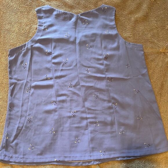 Slate blue sleeveless top - Picture 4 of 8